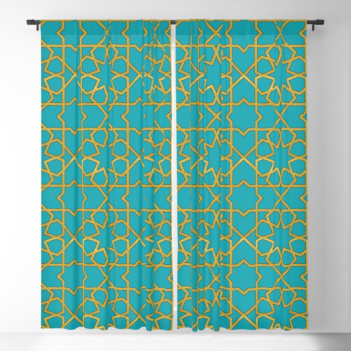 Beautiful Moroccan Pattern Design Blackout Curtain