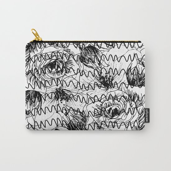 Floral graftti Carry-All Pouch