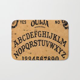 Rustic Spooky Ouija Board  Bath Mat | Digital, Halloween, Manneedesigns, Spooky, Graphicdesign, October31St, Scary, Ouijaboard, Scarey, Popart 