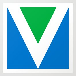 Official Vegan Flag Art Print