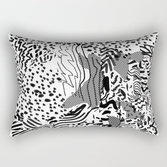 snow interference Rectangular Pillow