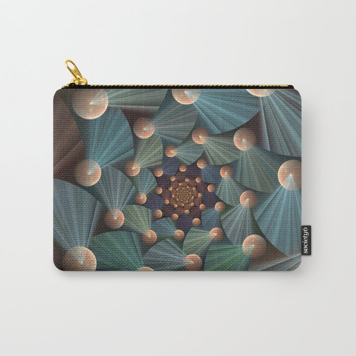 Graphic Design, Modern Fractal Art Pattern Carry-All Pouch