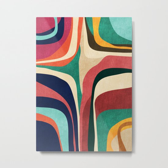Impossible contour map Metal Print