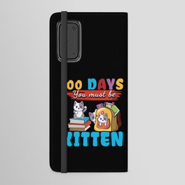 Cute Cat Days Of School 100th Day 100 Be Kitten Android Wallet Case