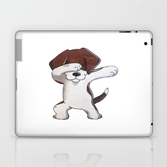 dab dance cute sweet dog Laptop & iPad Skin