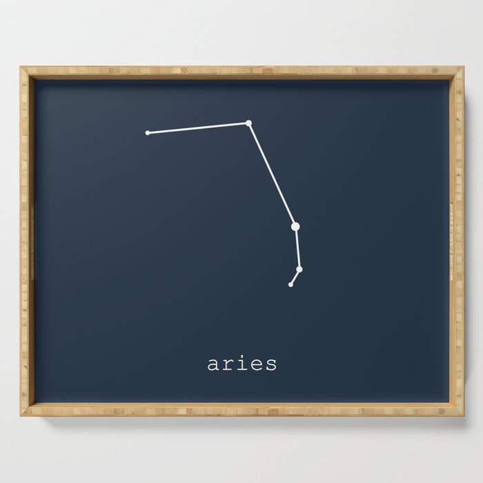 aries blue Serving Tray