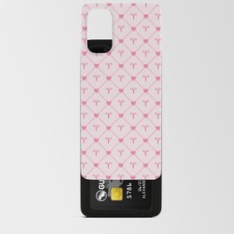 Pink Aries love chains symbol pattern. Digital Illustration Background Android Card Case