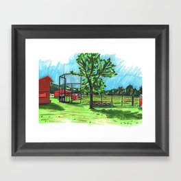 Eldred Glen Baseball Field Framed Art Print