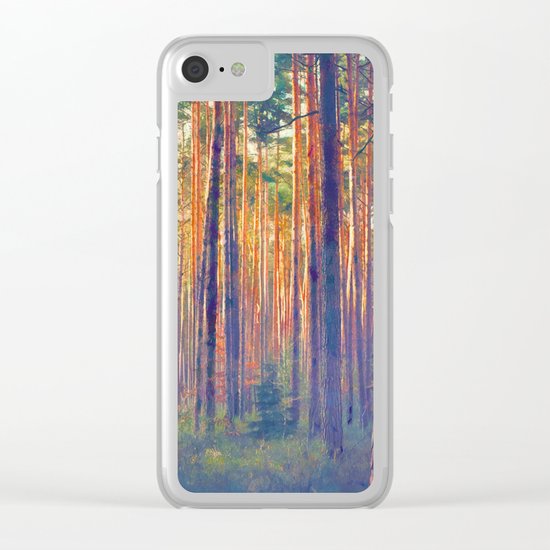 Forest - Filtering light Clear iPhone Case
