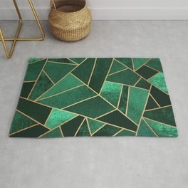 Emerald and Copper Area & Throw Rug