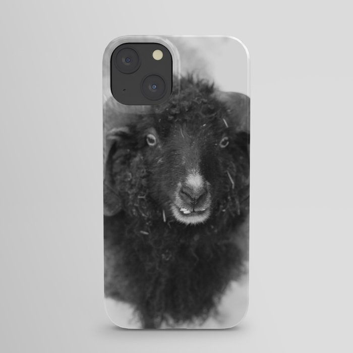 The black sheep, black and white photography iPhone Case