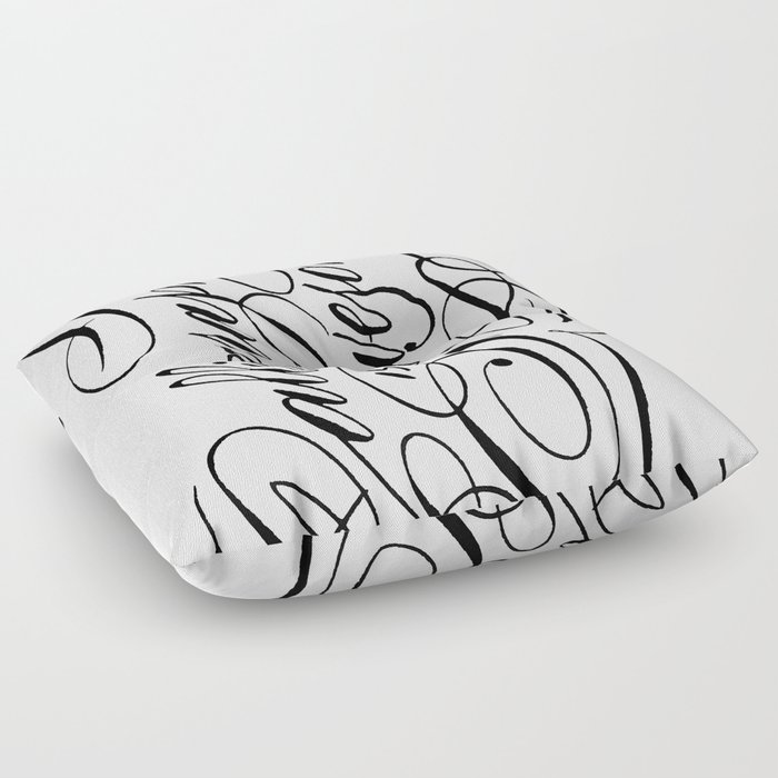 Calligraphy Is Awesome Floor Pillow