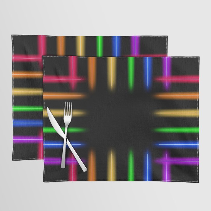 NEON NEEDLES. Placemat