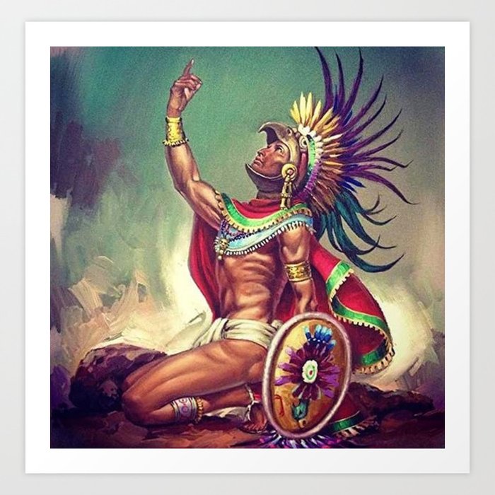 mexican warrior paintings