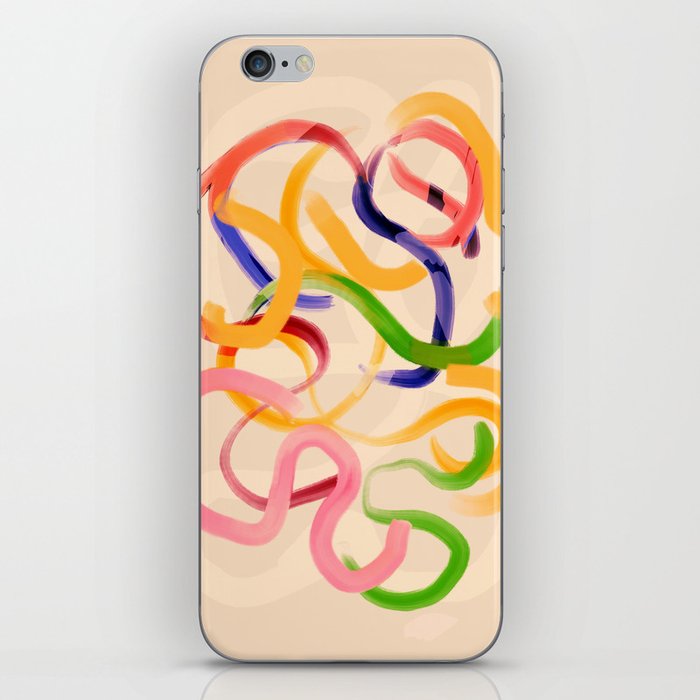Abstract line art 184 iPhone Skin