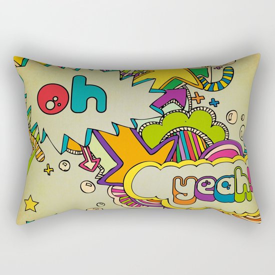 Yeah Yeah! Rectangular Pillow