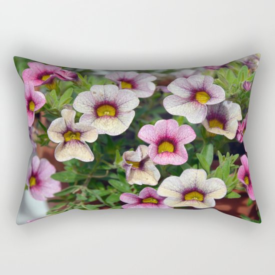 Floral summer cocktail Rectangular Pillow