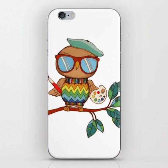 Little Wise Artist iPhone & iPod Skin