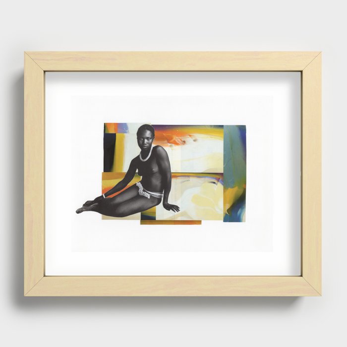 Woman In Color Recessed Framed Print