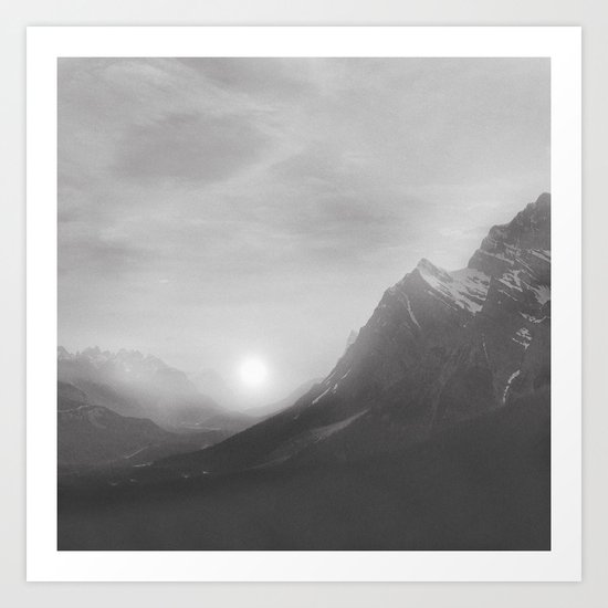 Pastel vibes 08 Black and White Art Print