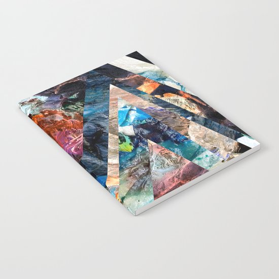 Triangle Forest Abstract Rainbow Notebook