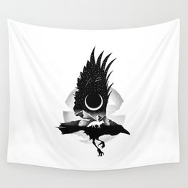 THE RAVEN AND THE FOX Wall Tapestry