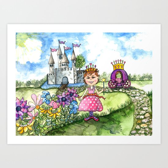 The Polka Dot Princess Art Print