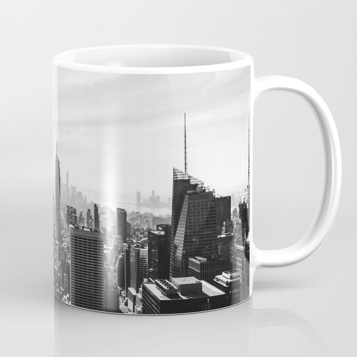 New York City Skyline Photography | Black and White Coffee Mug