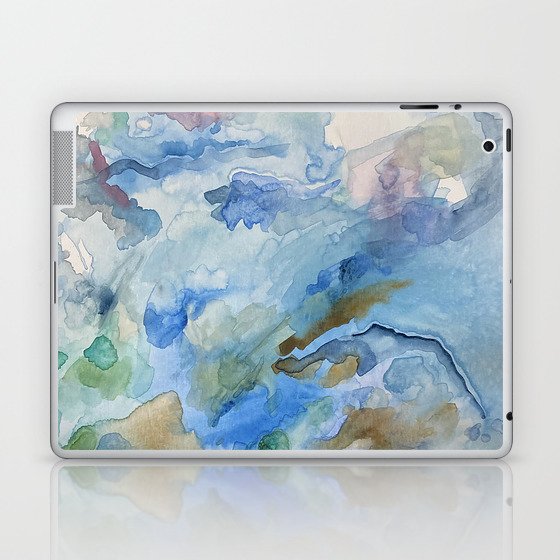 Watercolor Clouds Laptop & iPad Skin