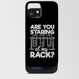 Are You Staring At My Rack Chemistry Humor iPhone Card Case