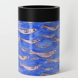 Blue fish Can Cooler