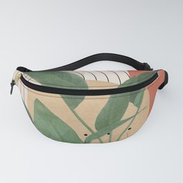 Nature Geometry V Fanny Pack | Shapes, Graphicdesign, Contemparary, Geometric, Triagle, Shape, Leaf, Trend, Flowers, Illustration 