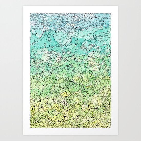 Between The Earth and Sky Art Print