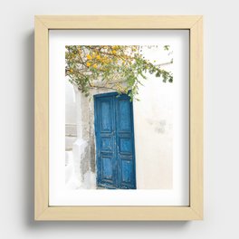Doors of Greece, 1 Recessed Framed Print