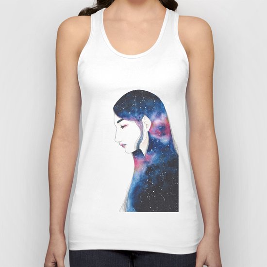Space Girl Unisex Tank Top