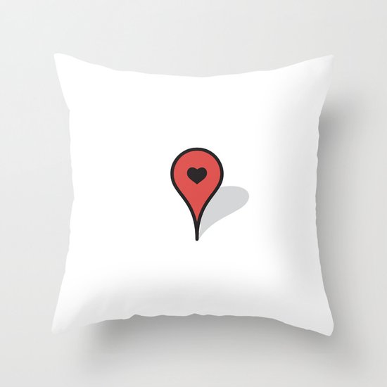 Where The Heart Is Throw Pillow