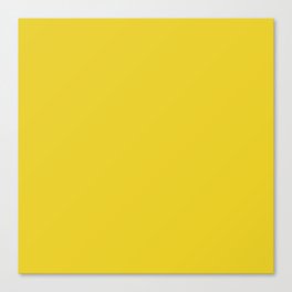 Lemon Gelato Yellow Canvas Print