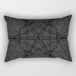 Mysterious trees - grey Rectangular Pillow