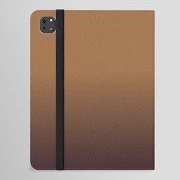 OMBRE CHOCOLATE BROWN. Dark Brown Gradient iPad Folio Case