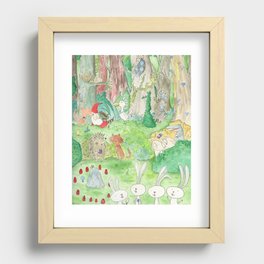 Forest Critters Recessed Framed Print