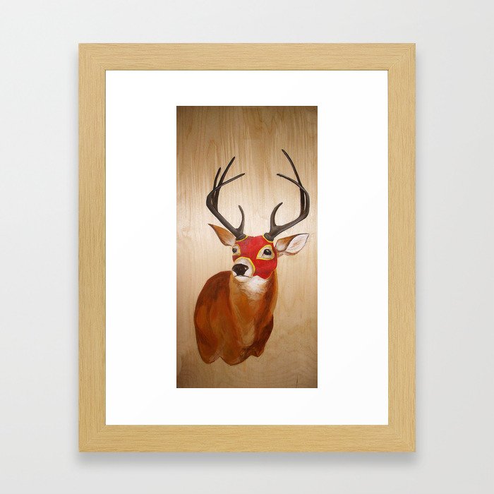 Lucha(deer) Framed Art Print