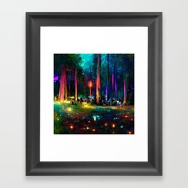 Electric Forest Framed Art Print
