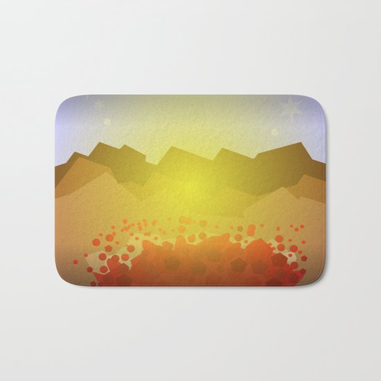 Icelandic volcano Bath Mat