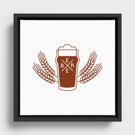 Beer Framed Canvas
