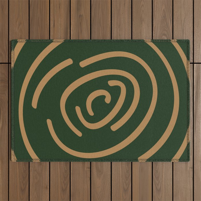 Forest Green Vibes Outdoor Rug