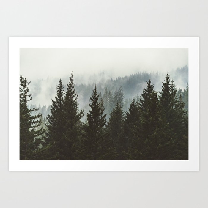Forest Fog Mountain IV - Wanderlust Nature Photography Art Print