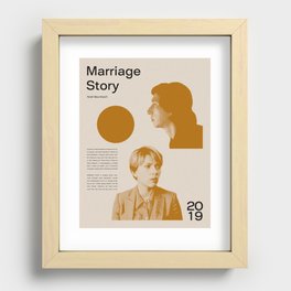 Marriage Story Poster Recessed Framed Print