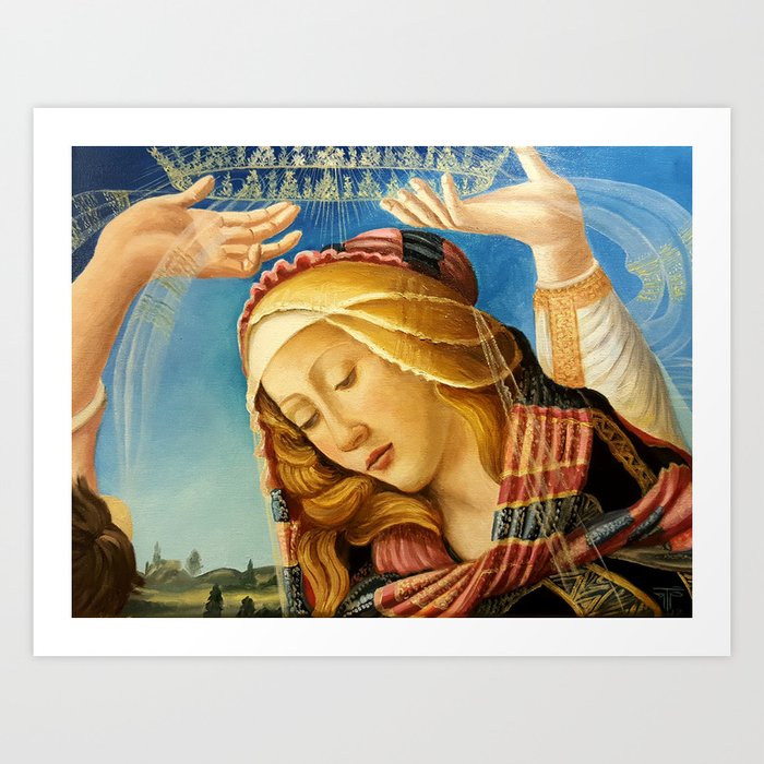 Madonna Of The Magnificat Art Print By Therezaartemisa Society6