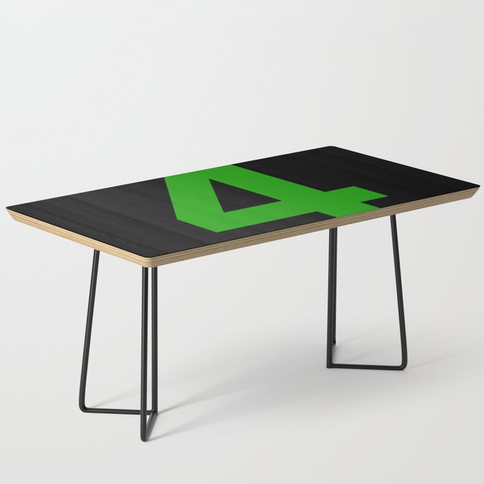 Number 4 (Green & Black) Coffee Table