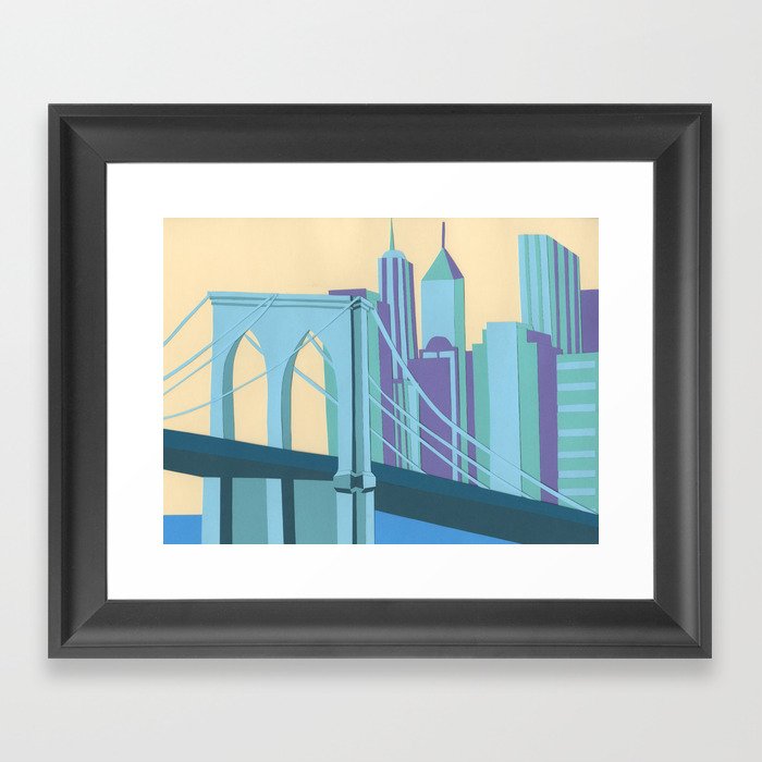 Brooklyn Bridge Framed Art Print